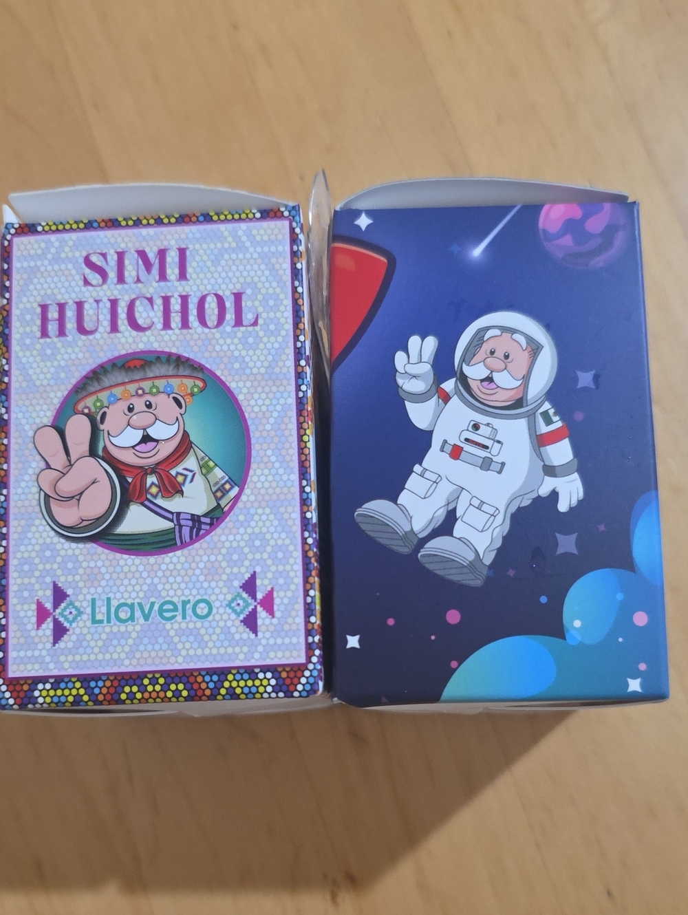 Dr Simi Huichol Keychain And Dr Simi astronaut Keychain - Colorful Character